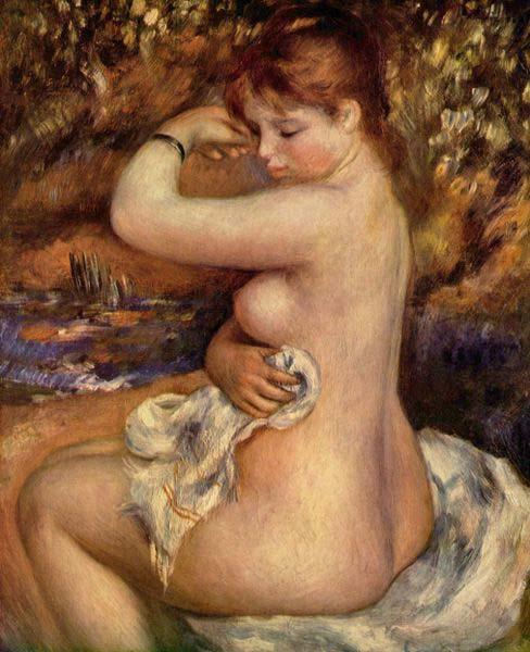 Pierre-Auguste Renoir After The Bath, china oil painting image